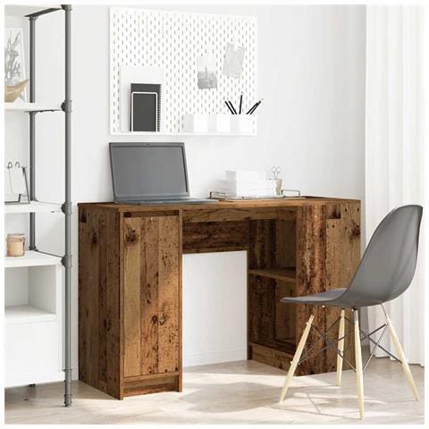Scrivania Legno Antico 120x42x76 cm in Legno Multistrato - Foto 1