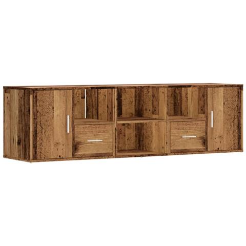 Mobile Angolare Legno Antico 160x40x45 Cm In Truciolato - Foto 2