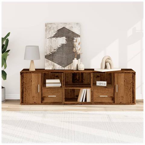 Mobile Angolare Legno Antico 160x40x45 Cm In Truciolato - Foto 3