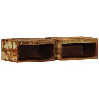 VidaXL Mobile TV In Legno Massello Di Recupero – Credenza Rustica 140x30x40 Cm, Con 2 Ante
