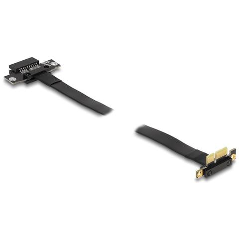 Scheda Riser PCI Express x1 maschio angolare a 90° per slot x1 con cavo da 60 cm - Foto 2