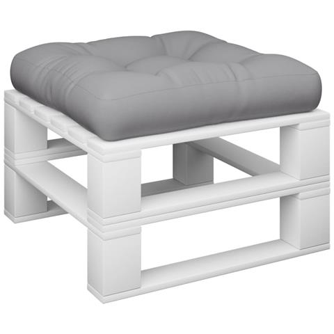 Lusso Casadino - Cuscino Per Pallet Grigio 60x60x12 Cm In Tessuto - Foto 2