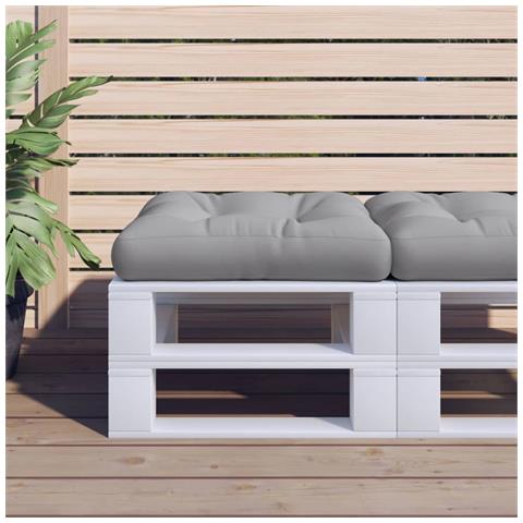 Lusso Casadino - Cuscino Per Pallet Grigio 60x60x12 Cm In Tessuto - Foto 8