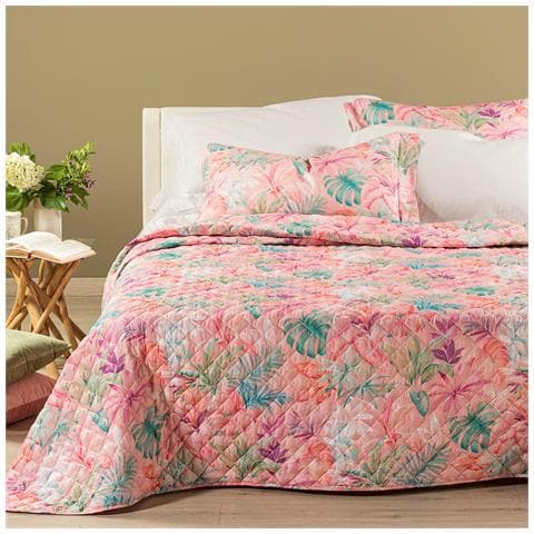 Copriletto Trapuntato Matrimoniale Primanatura Alba Rosa In Cotone Colore Neutro Misura Matrimoniale - Foto 1