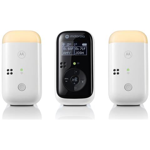 Audio Baby Monitor Pip152 Con Audio Hd, 2 Monitor, Monitoraggio Della Temperatura, Conversazione Bidirezionale, Luce Notturna E Ninne Nanne - Foto 1