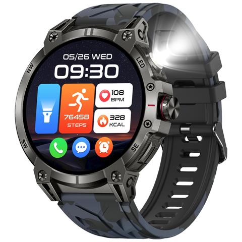 Smartwatch Multifunzione Con Monitoraggio Della Salute E Bluetooth Per Chiamate Blue - Foto 1