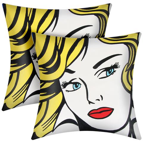 Set Di 2 Copricuscini 45x45 Cm Ricamati Art Arelys - Foto 2