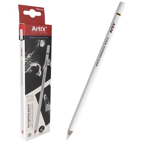 Pack 12 Pz. Matita Di Carboncino Bianca - Foto 1