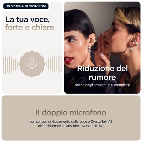 moto buds loop Auricolare Wireless clip auricolare Chiamate /Musica /Sport /Tutti i giorni Bluetooth Beige - Foto 2