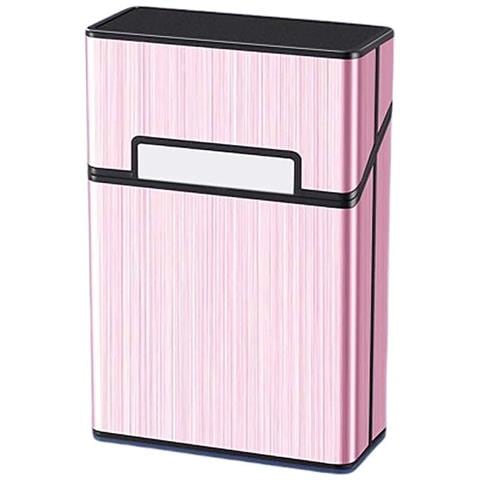 Portasigarette In Metallo Per 20 Sigarette Di Dimensioni Standard - Chiusura Magnetica, A Prova Di Umidità Pink - Foto 1