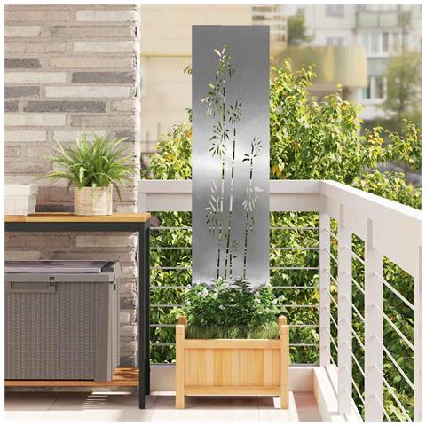 Schermo per privacy in giardino Floreale Argento 32 x 140 cm - Foto 2