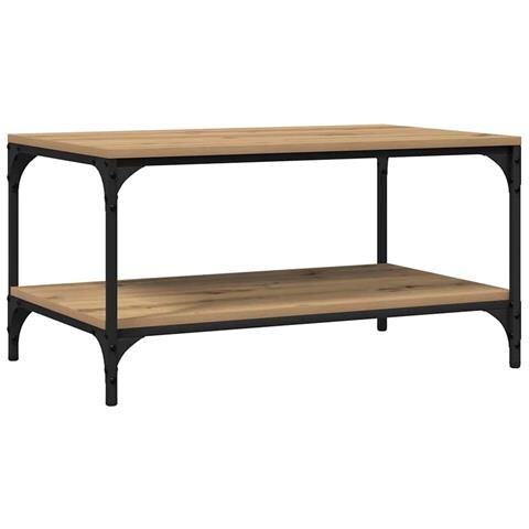 Tavolino da salotto rovere artigianale 80 x 50 x 40 cm - Foto 1