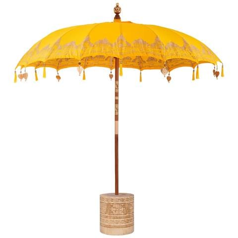 Parasol Balinese Giallo 210-220 cm Cotone, legno massello - Foto 1