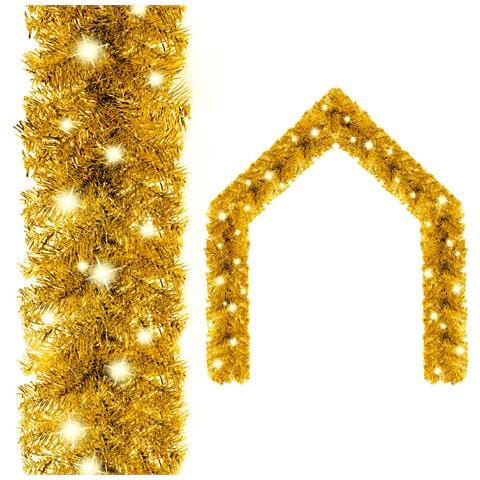 Lusso Casadino - Ghirlanda Natalizia Con Luci A Led 5 M Oro - Foto 2