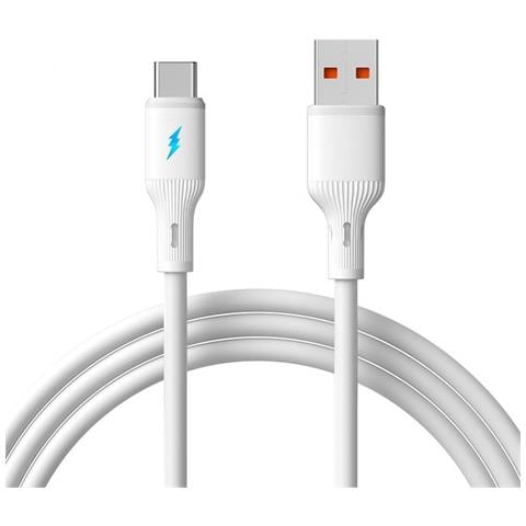 Cavo Di Ricarica Rapida Usb Type-c Da 66w Per Telefoni Cellulari - Cavo Dati In Silicone White - Foto 1