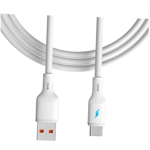 Cavo Di Ricarica Rapida Usb Type-c Da 66w Per Telefoni Cellulari - Cavo Dati In Silicone White - Foto 3
