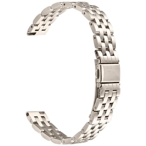 Elegante Cinturino In Acciaio Inossidabile A Cinque Perle Compatibile Con Garmin Lily 2 Gold - Foto 1