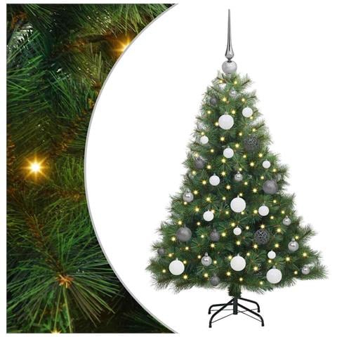 Albero di Natale artificiale con 150 LED Verde 120 cm PE e PVC - Foto 1