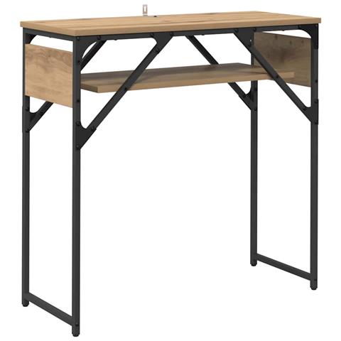 TavoloConsolle Rovere artigianale 75x30x75cm Legno multistrato - Foto 1