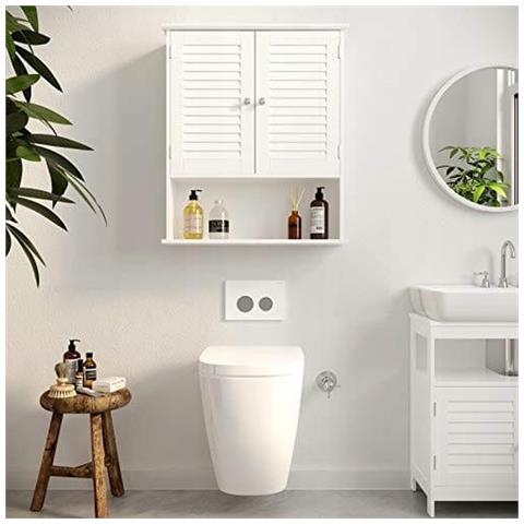 Mobiletto da bagno sospeso bianco - MDF Storage | organizer - Foto 2