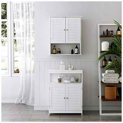 Mobiletto da bagno sospeso bianco - MDF Storage | organizer - Foto 7