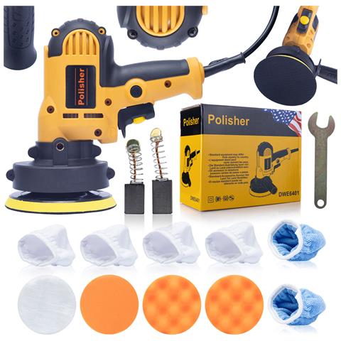 Polisher Auto Set - 10 Panni Inclusi | 700w, 600-3700 Rpm, Ø125mm | Per Auto, Legno, Metallo, Plastica - Foto 1