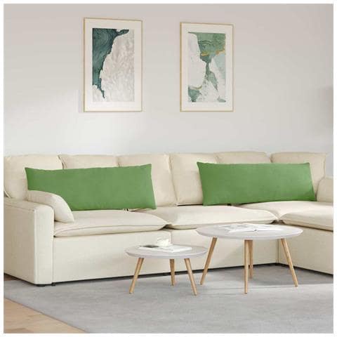 Cuscini da Divano 2 pcs Verde chiaro 120 x 40 cm - Foto 2