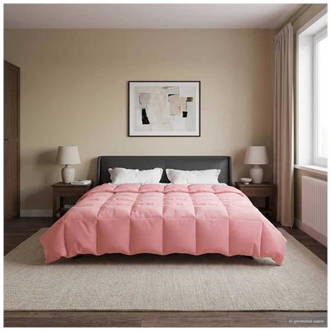 Piumone Completo Annuale Rosa 220 x 240 cm Microfibra - Foto 2