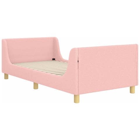 Struttura letto bambini con testata Rosa 90 x 200 cm - Foto 1