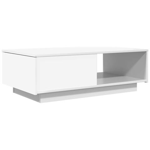 Tavolino da salotto Bianco 95 x 55 x 31 cm Legno multistrato - Foto 1
