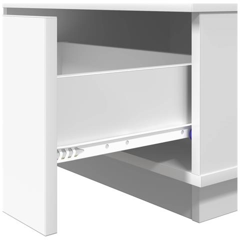 Tavolino da salotto Bianco 95 x 55 x 31 cm Legno multistrato - Foto 9