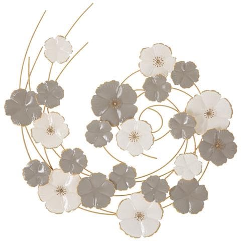 Decorazione In Metallo 3d Cerchi 10-multicolore-metallo-63,5x5x67,9 Cm - Foto 1