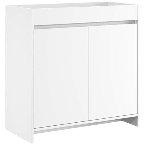 Mobiletto da Bagno Sotto Lavabo Bianco 78,5 x 37,5 x 81 cm - Foto 1