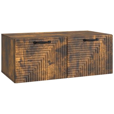 Mobile Porta TV da Muro Rovere Fumo 78,5 x 41 x 30 cm - Foto 1