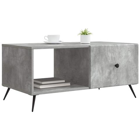 Tavolino da salotto Grigio Cemento 90 x 50 x 40 cm - Foto 2