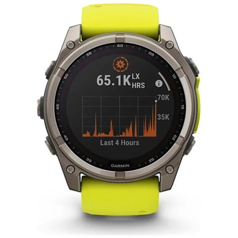 fenix 8 3,56 cm (1.4") 51 mm Digitale 280 x 280 Pixel Touch screen Titanio Wi-Fi GPS (satellitare) - Foto 2