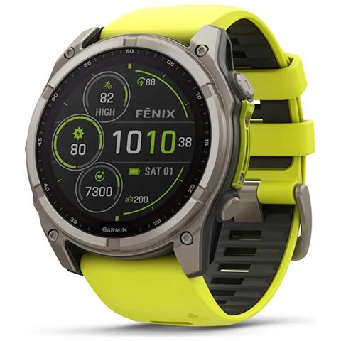 fenix 8 3,56 cm (1.4") 51 mm Digitale 280 x 280 Pixel Touch screen Titanio Wi-Fi GPS (satellitare) - Foto 1