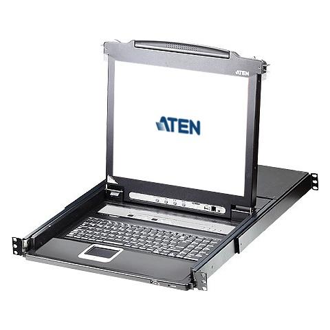 IDATA CL-5716M - Switch KVM USB-PS2 VGA 16 Porte LCD 17'' e porta USB rack 19'', CL5716M - Foto 1