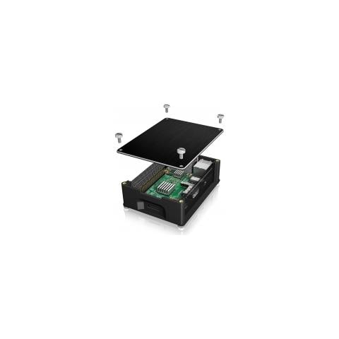 Case F Raspberry Pi 2 B + 3 B Alu Cover + Mesh - Foto 3