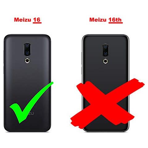 Cadorabo Custodia Compatibile Con Meizu 16 In Rosso Mela - Coperchio Protettiva Con Chiusura Magnetica, Funzione Stand E Tasca Per Le Carte - Foto 2