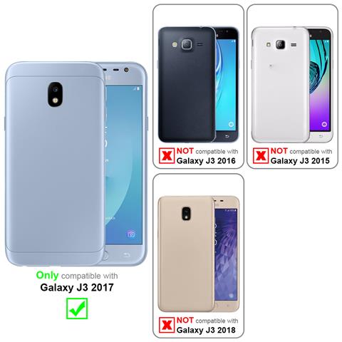 Custodia Compatibile Con Samsung Galaxy J3 2017 In Classy Argento - Coperchio Protettiva Con Chiusura Magnetica, Funzione Stand E Tasca Per Le Carte - Foto 10