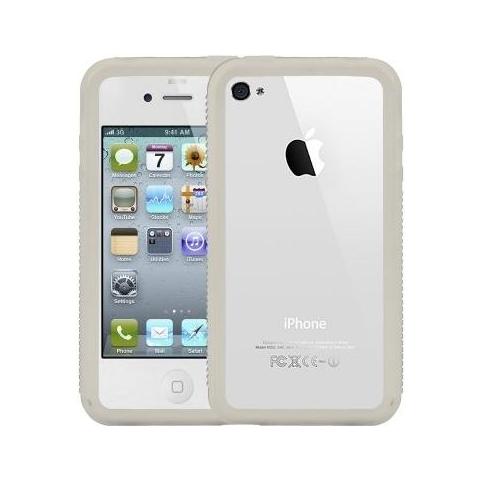 Burl Series Custodia in silicone per iPhone 4, Bianco - Foto 1