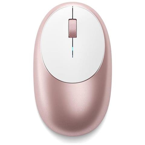 Mouse M1 Wireless Bluetooth con Porta Tipo-C Ricaricabile - Compatibile con Mac Mini, iMac Pro / iMac, MacBook Pro / Air, 2019 iPad, 2018 iPad Pro (Oro rosa)  - Foto 1