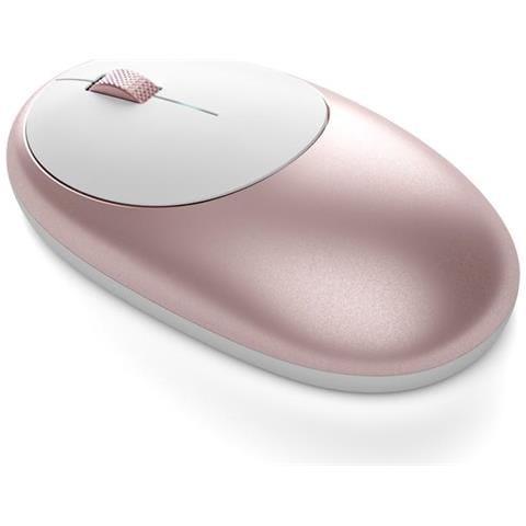 Mouse M1 Wireless Bluetooth con Porta Tipo-C Ricaricabile - Compatibile con Mac Mini, iMac Pro / iMac, MacBook Pro / Air, 2019 iPad, 2018 iPad Pro (Oro rosa)  - Foto 2