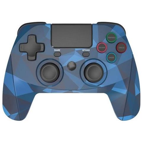 4 S Wireless Gamepad PlayStation 4, Playstation 3 Analogico / Digitale Bluetooth / USB Blu, Mimetico - Foto 1