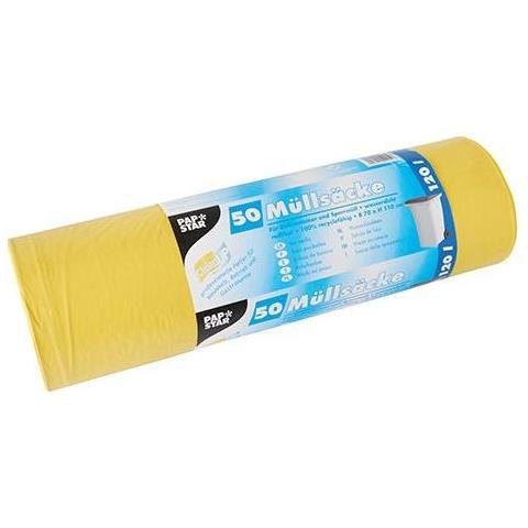 10051 Sacchetto Per Rifiuti 120 L Giallo 50 Pz - Foto 1