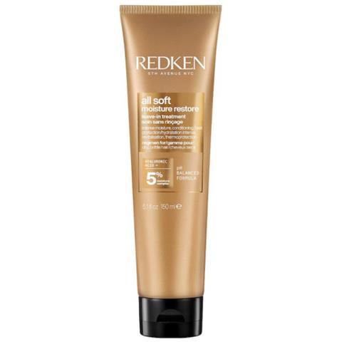 Redken All Soft Moisture Restore Crema Per Capelli Senza Risciacquo, Per Capelli Secchi Arricchita Con Olio Di Argan E Acido Ialuronico, 150 Ml - Foto 2