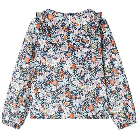 Camicia Da Bambina A Maniche Lunghe Blu Scuro 140 - Foto 2