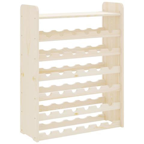 Portavini Pannello Superiore 67,5x25x87 Cm Legno Massello Pino - Foto 2