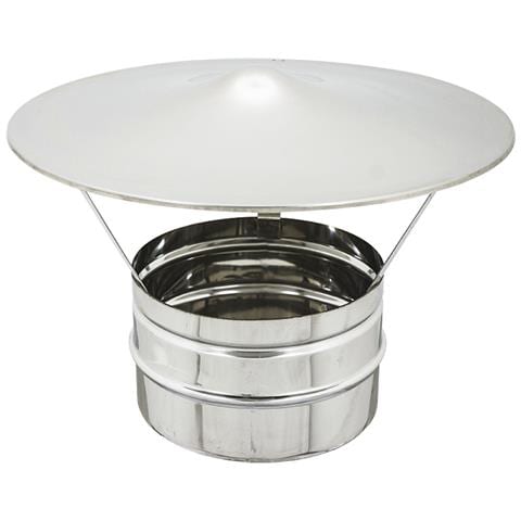 Fumaiolo Comignolo In Acciaio Inox Cappello Cinese - Diametro 12 Cm - Foto 1